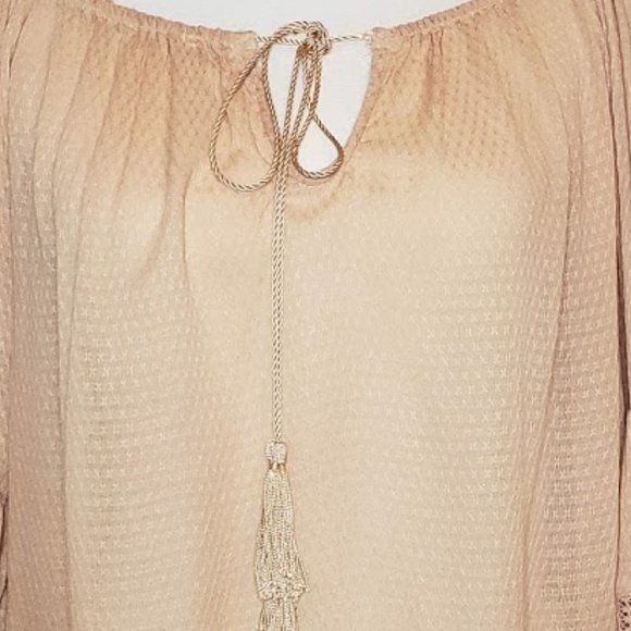 💛Zara💛 Bell Sleeve Champagne Shirt - Picture 4 of 6